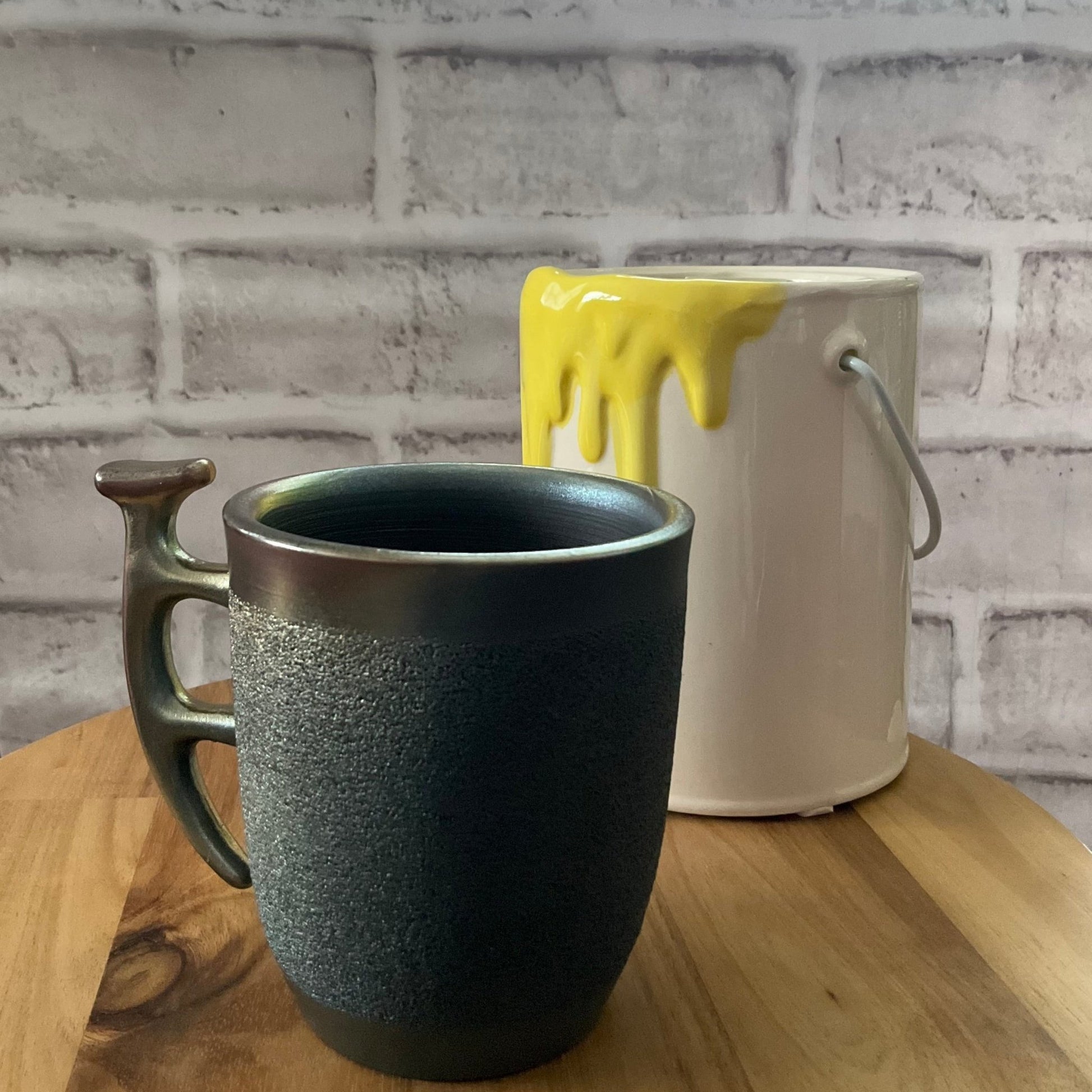 Bronzy Green - Blue w/ Lid - café la maison J.