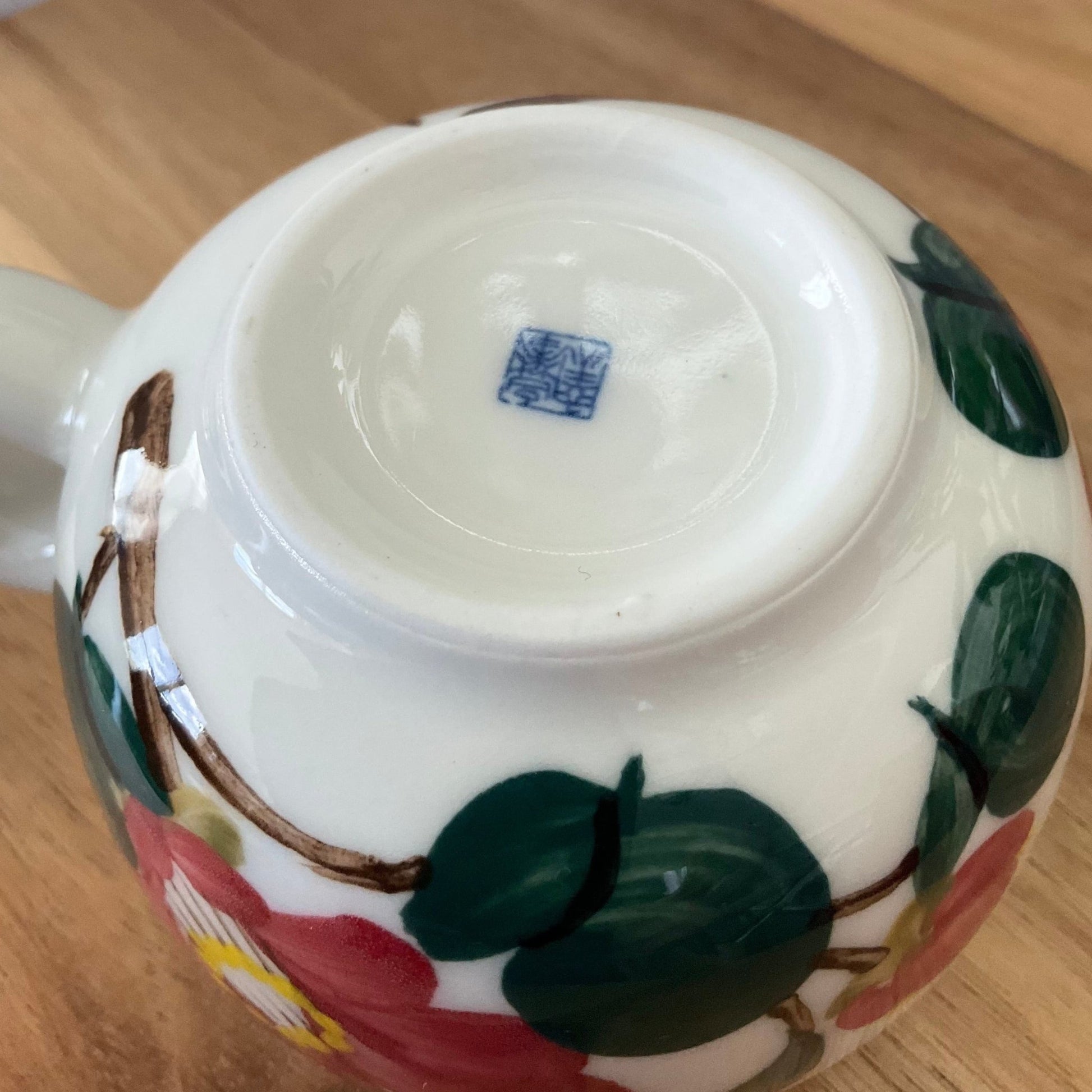 Camellia latte cup with saucer - café la maison J.