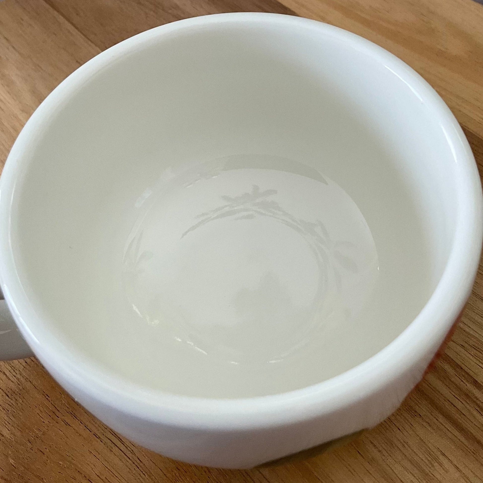 Camellia latte cup with saucer - café la maison J.