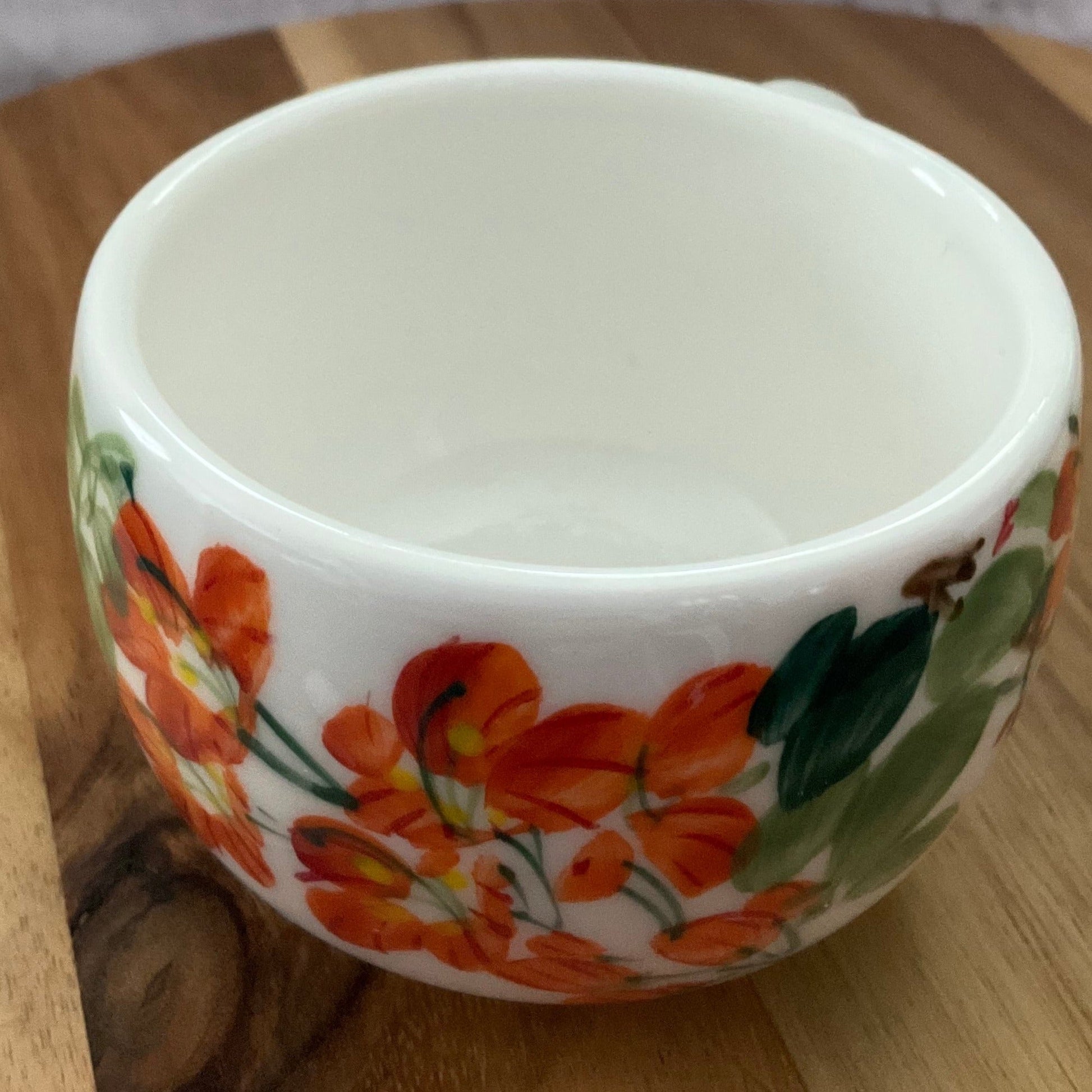 Campsis latte cup with saucer - café la maison J.