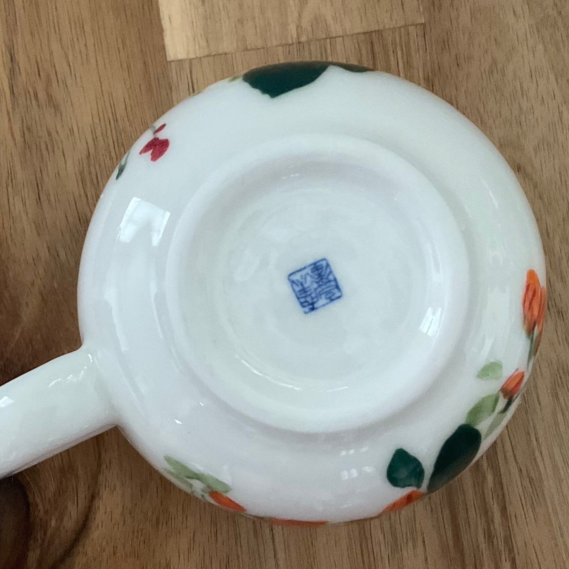 Campsis latte cup with saucer - café la maison J.