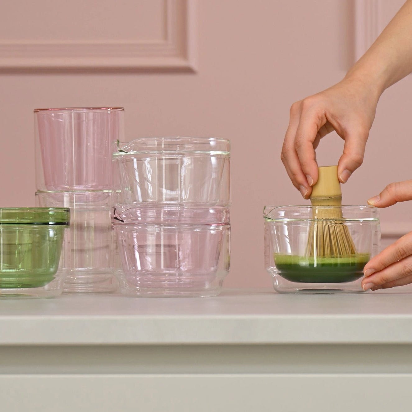 HARIO Glass Double - Walled Matcha Bowl - café la maison J.