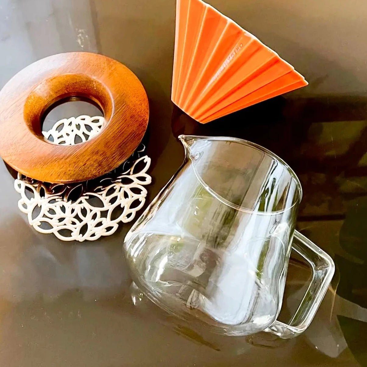 ORIGAMI Aroma Glass Coffee Server - café la maison J.