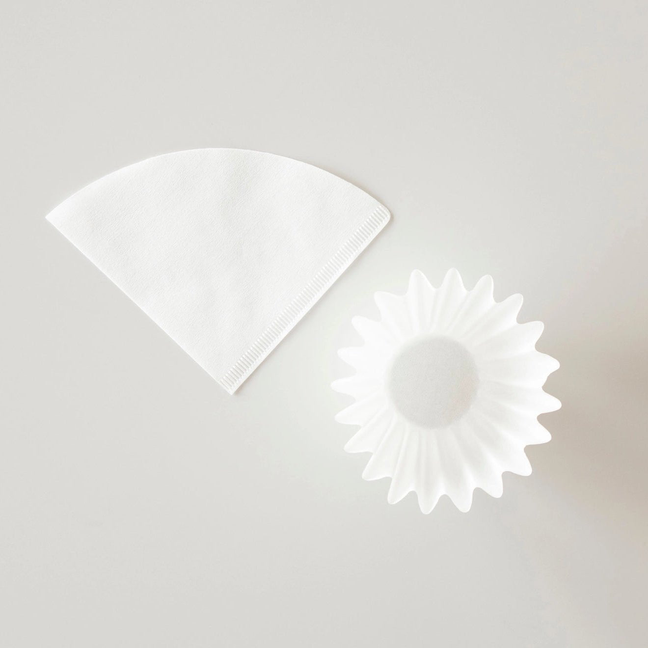 ORIGAMI Original Paper Filter (Cone + Wave Set) - café la maison J.