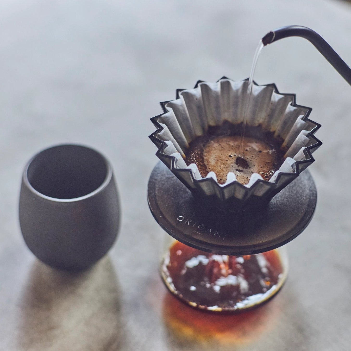 ORIGAMI Original Paper Filter (Cone + Wave Set) - café la maison J.