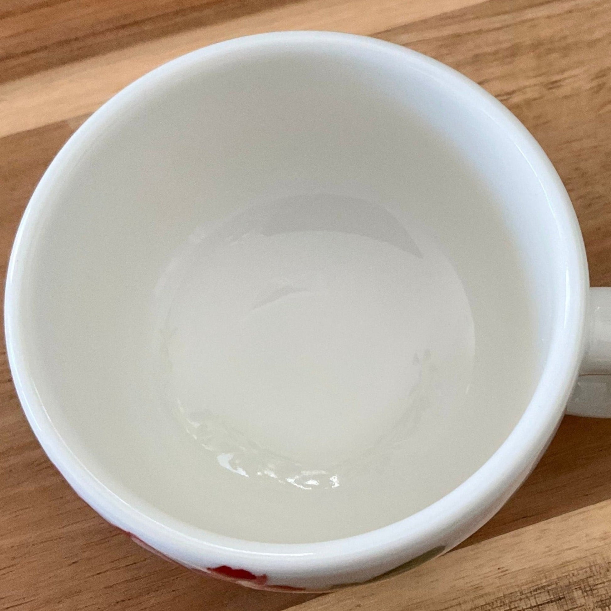 Peony latte cup with saucer - café la maison J.