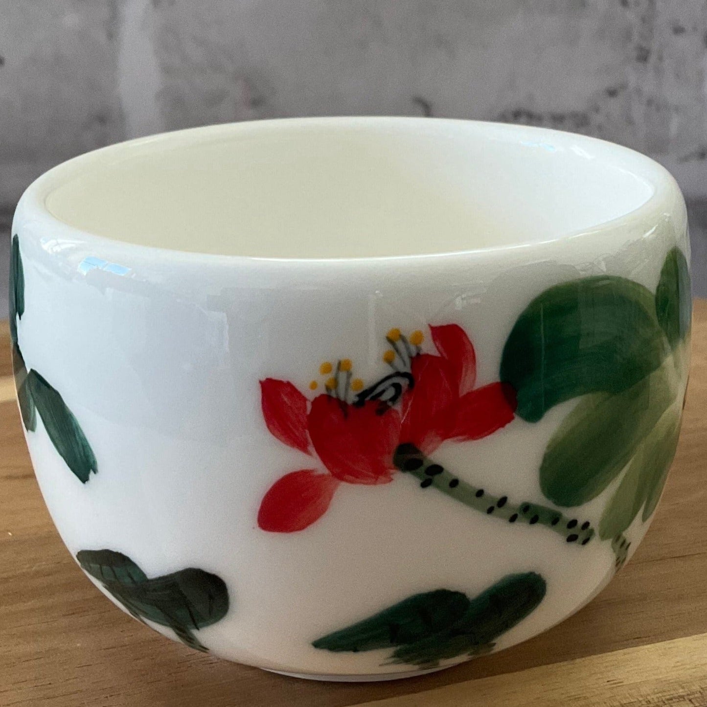 Water lily latte cup with saucer - café la maison J.