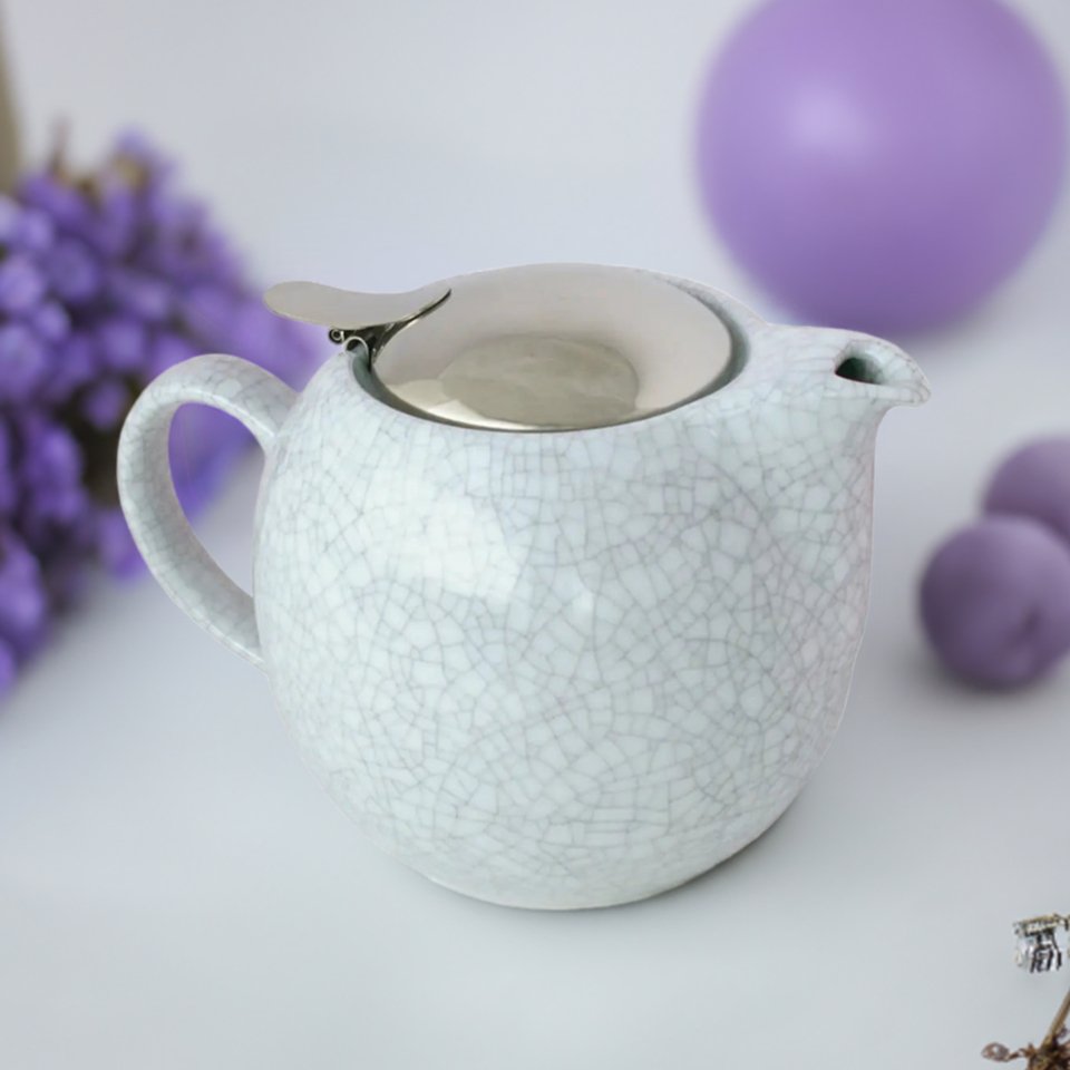 ZERO JAPAN Round Ceramic Teapot 24oz - café la maison J.