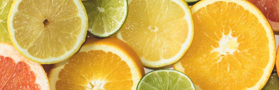   A cluster of sliced lemons and limes