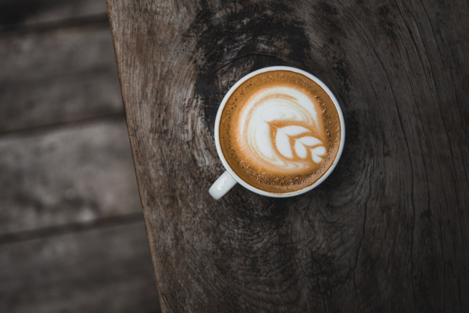  a coffee cup with latte art