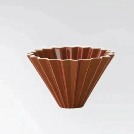 Brown ORIGAMI Coffee Dripper S