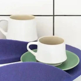 Mix and match different colors of ORIGAMI Flare Cup and Saucer