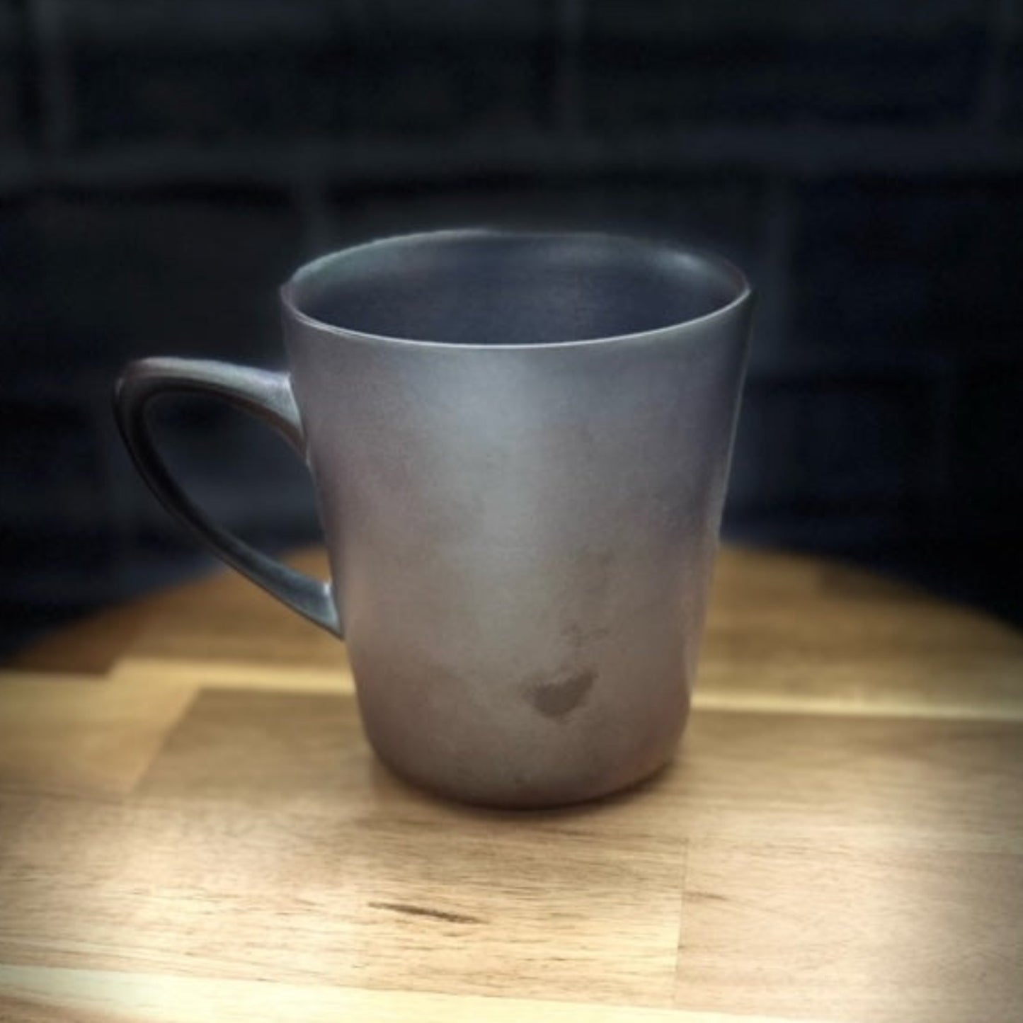 The 340ml Wabi-Sabi yet Elegant Purple Wood-Fired Ceramic Mug