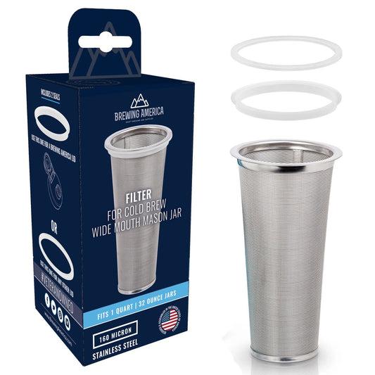 NEW! Cold Brew Filter for Mason Jar (Wide Mouth) - café la maison J.