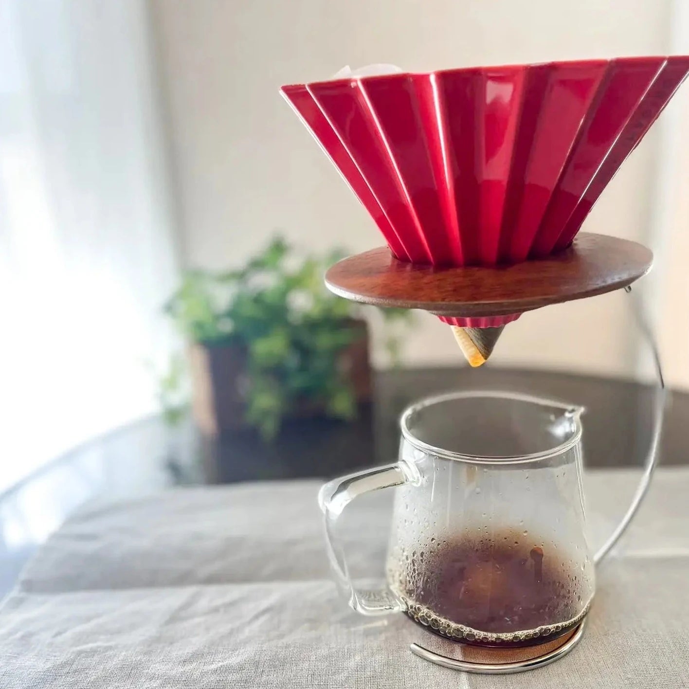 ORIGAMI Aroma Glass Coffee Server - café la maison J.